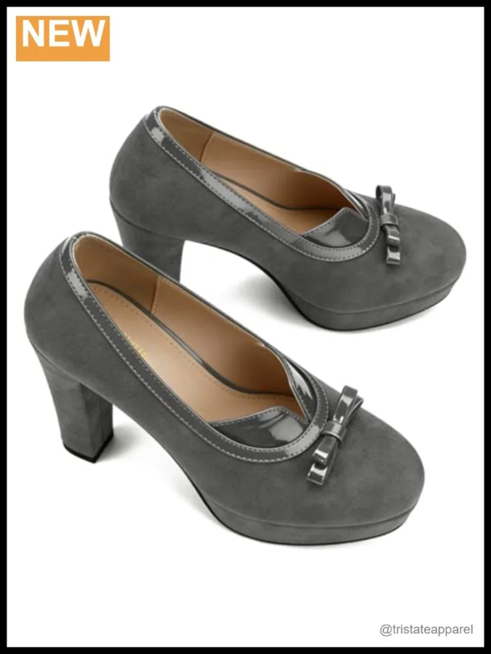 Women Suede Faux Leather Platform Loafers 4